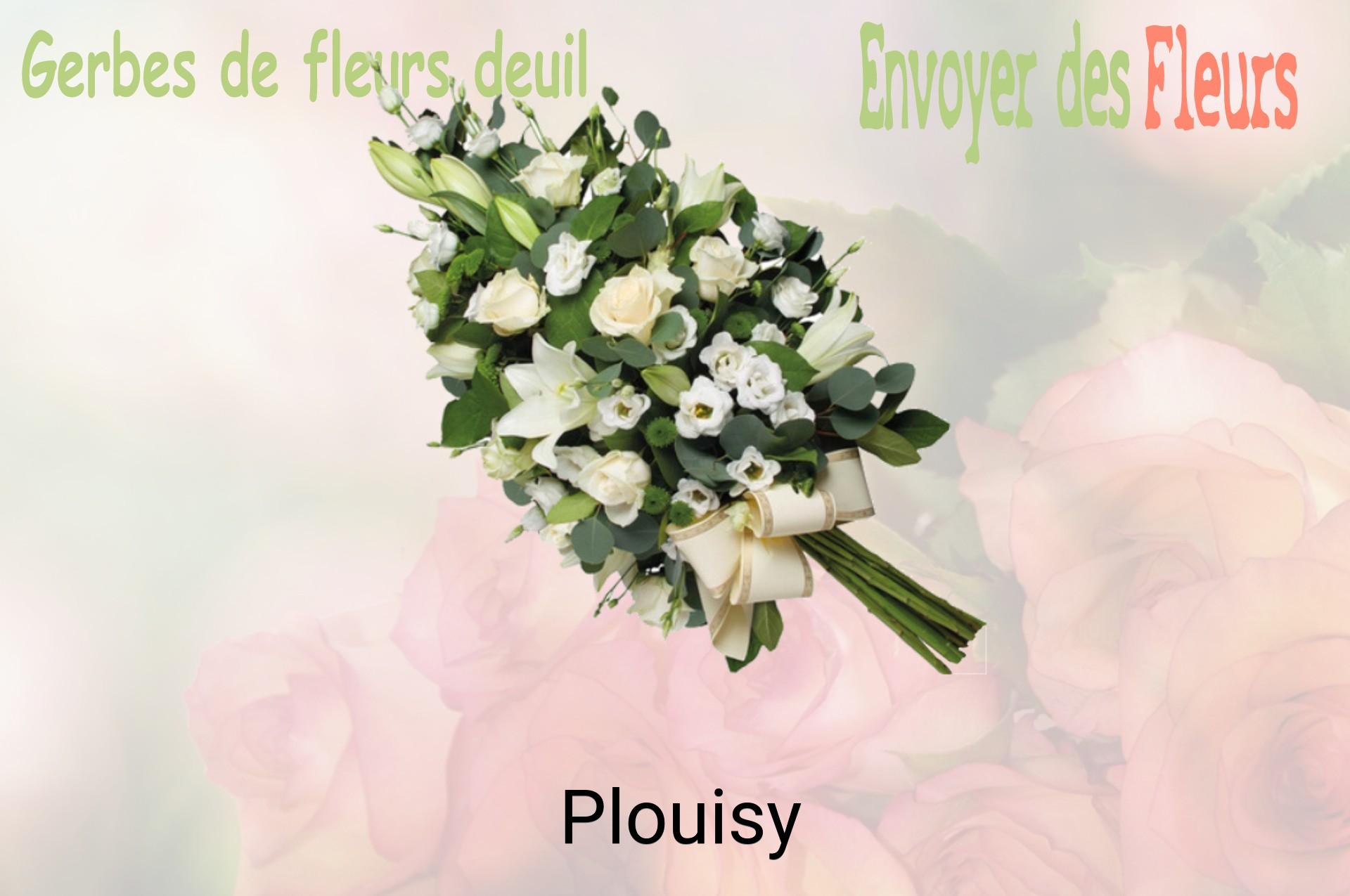 Gerbe de fleurs de deuil livrée à Plouisy